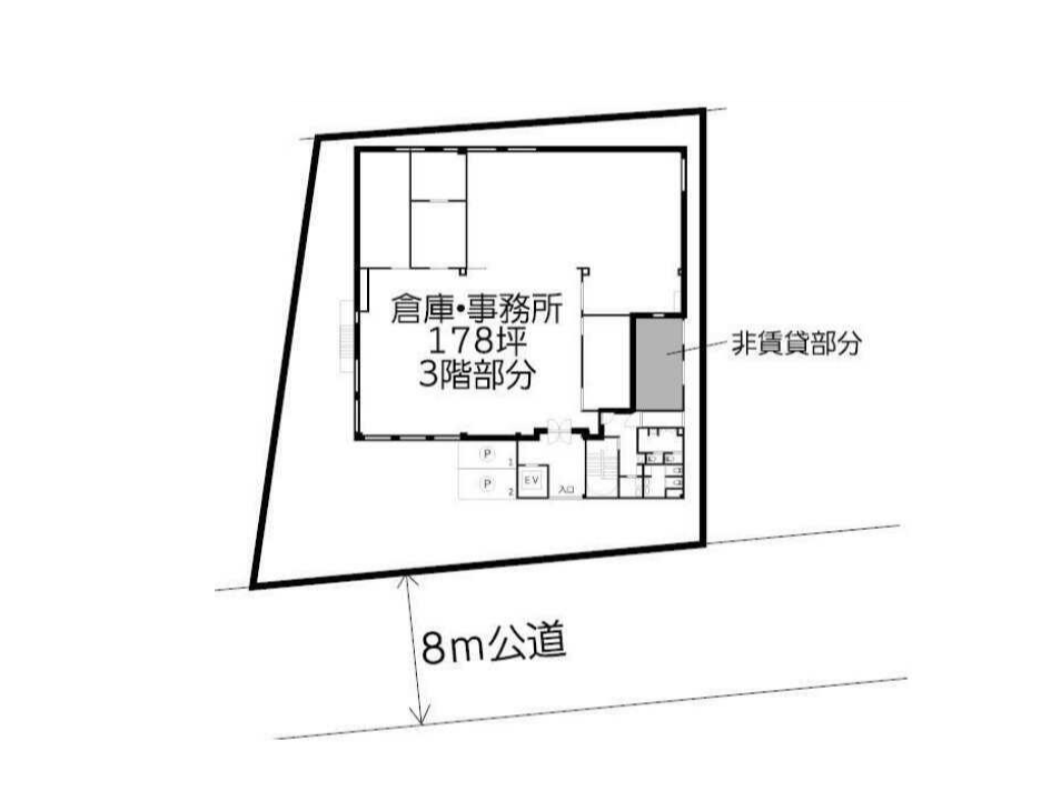 埼玉県戸田市笹目3丁目(180坪)｜貸し倉庫